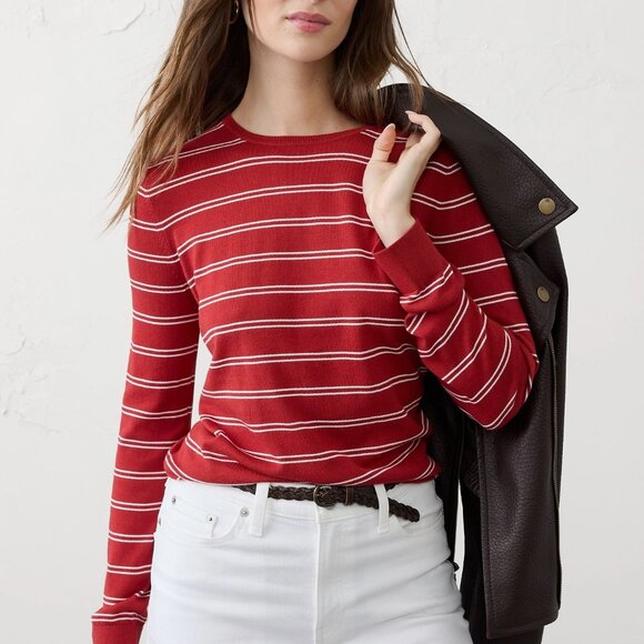Banana Republic Forever Crewneck Striped Sweather - Picture 2 of 4